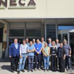 EPICURE project partners gathered outside CINECA during a project review meeting.