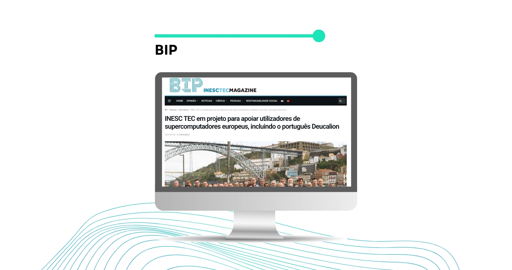 Computer screen with BIP page open.