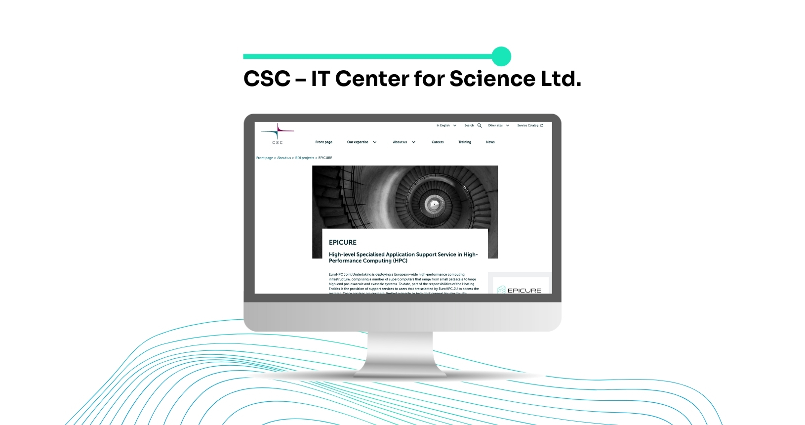 Computer screen with CSC page open.