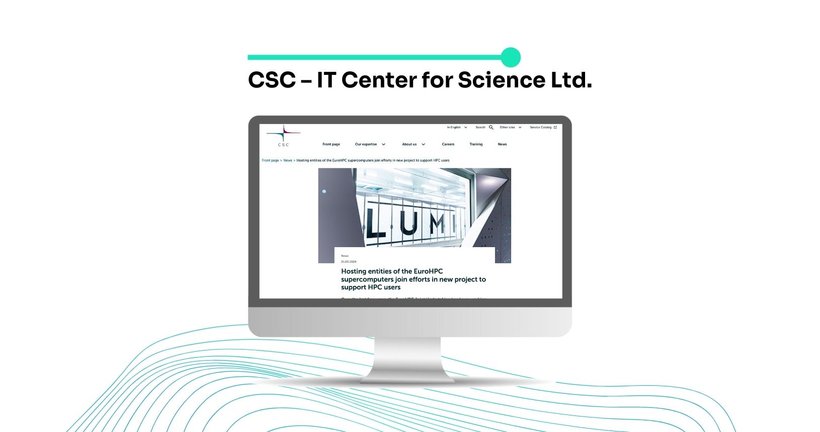 Computer screen with CSC page open.