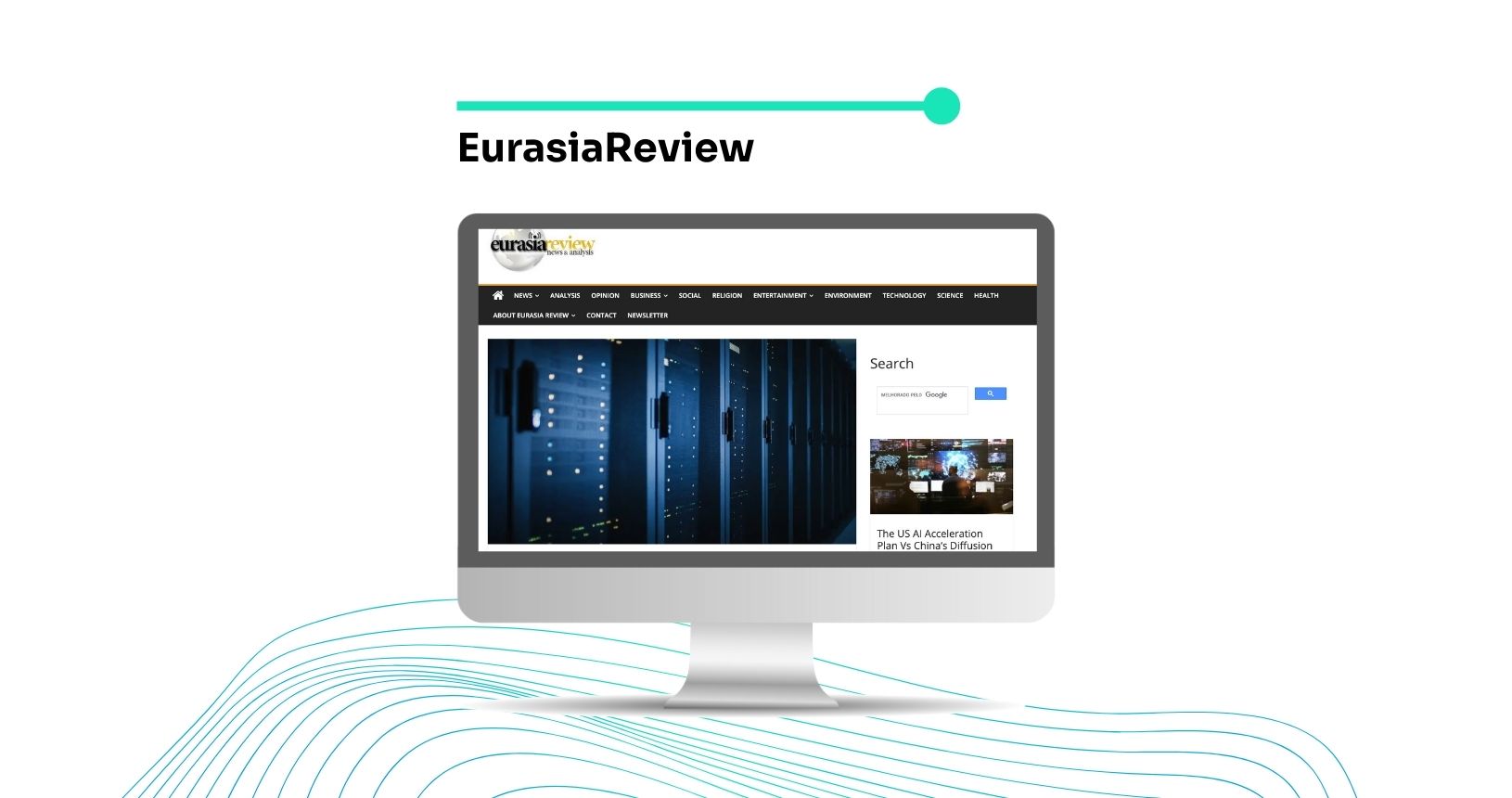 Computer screen with EurasiaReview page open.