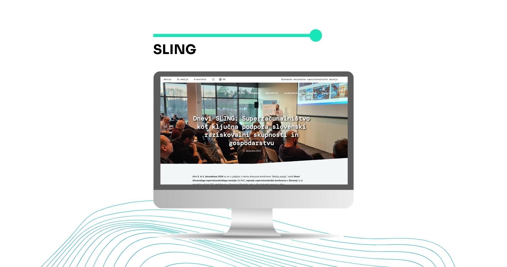 Computer screen with SLING page open.