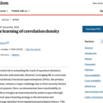 Screenshot of Nature Communications page.