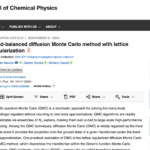 Screenshot of The Journal of Chemical Physics page.