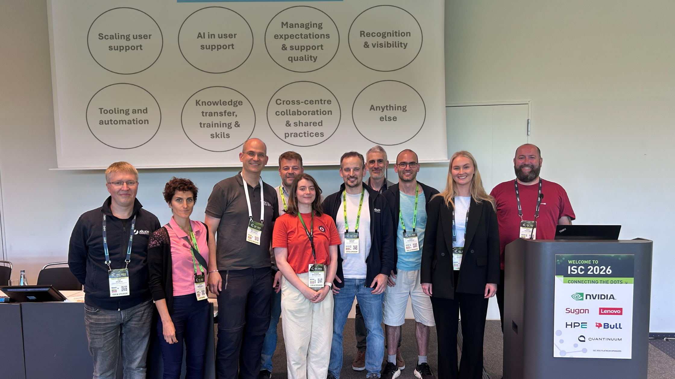 Group photo of participants at the ISC High Performance 2026.